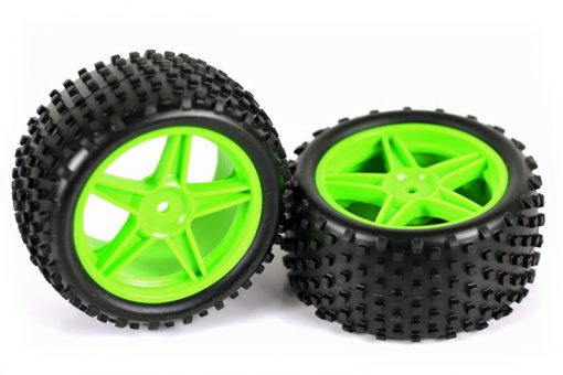 06026 1/10 Scale RC Rear Buggy Wheels Complete 2P 12mm Hex