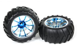 08010 08045 1/10 Scale Truck Wheels Complete 2P 12mm Hex
