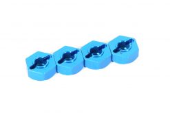 102042 Blue Aluminum 12MM Hex Wheel Adapters 1/10 Scale 122042