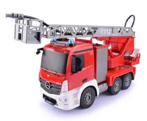 1:20 Scale RTR Mercedes Benz Licensed RC Fire Engine Truck Comes W/ 2 Rechargeable Batteries