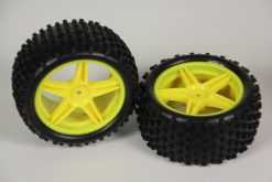 06026 1/10 Scale RC Rear Buggy Wheels Complete 2P 12mm Hex