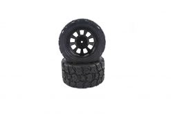 31820B Himoto 1/10 Scale RC Truck Wheels Complete 2P 12mm Hex