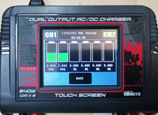 Himoto C624 Touch Screen Dual Output 240W 10A Professional AC/DC Balance Charger - Image 2