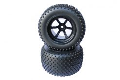 60307 1/10 Scale Rear Wheels Complete 2P 12mm Hex