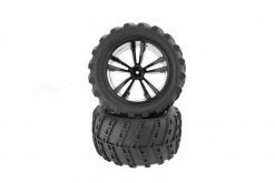 31804 Himoto 1/10 Scale RC Monster Truck Wheels Complete 2P 12mm Hex Maverick 150041