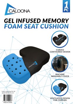 CALOONA Gel Infused Memory Foam Seat Cushion