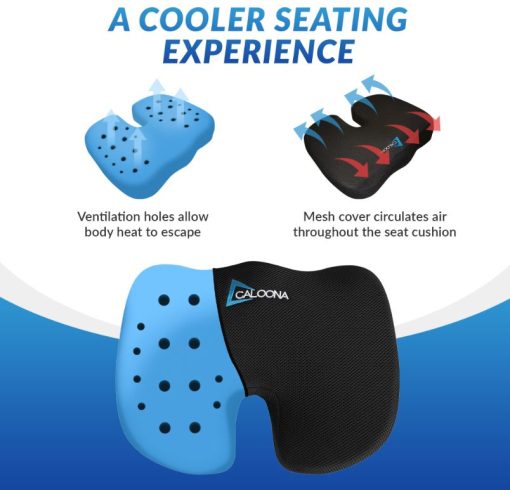 Gel Infused Memory Foam Seat Cushion 1PC