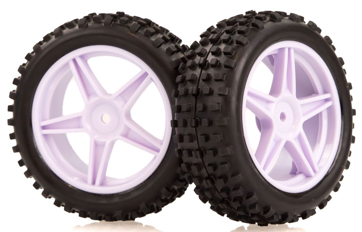 06010 1/10 Scale Front Buggy Wheels Complete 2P 12mm Hex