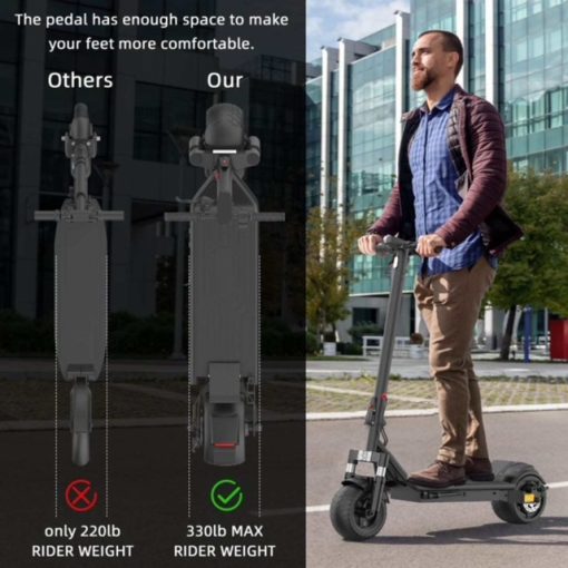 Unleash the Adventure! Feel the Thrill of Freedom with ES01 9-Inch Wide Wheel Electric Scooter - Your Ticket to Exhilarating Rides! Long range electric scooter