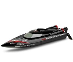 Racing Boat comes with 2 Rechargeable Batteries,with Low Battery Alarm ,Brushless Motor, LED Lights, Water Cooling System