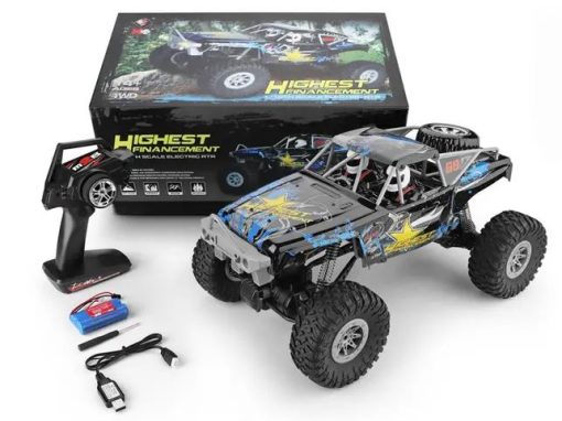 WL 104310 1/10 scale 4WD RC Rock Crawler 2.4GHz with 2 Rechargeable Batteries - Image 4