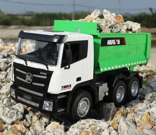 HUINA 1/18 Scale RTR Multi-Function Remote Control RC Dump truck W/ 2 Rechargeable Batteries - Image 4