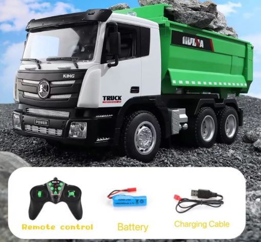 HUINA 1/18 Scale RTR Multi-Function Remote Control RC Dump truck W/ 2 Rechargeable Batteries - Image 5