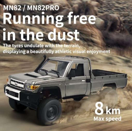 Landcruiser LC79 MN82 PRO 1:12 scale RTR 2.4G 4WD Rock Crawler with 2 Rechargeable Batteries - Image 4