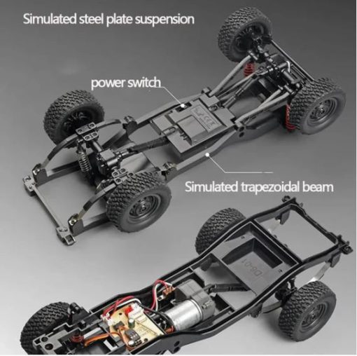 Landcruiser LC79 MN82 PRO 1:12 scale RTR 2.4G 4WD Rock Crawler with 2 Rechargeable Batteries - Image 8