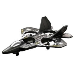 Lo712-GREY 2.4G High-Performance RC Foam Glider Plane – Gravity Sensing EPP Fighter Jet with Lights, Remote Control Toy Aircraft